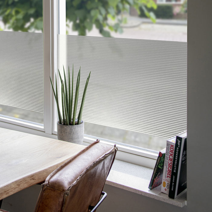 d-c-fix Strepen Raamfolie - 45x200cm - Melkglas - Ribbel - Zelfklevend