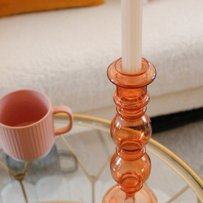 À la Classic Glazen Kandelaar - Blush