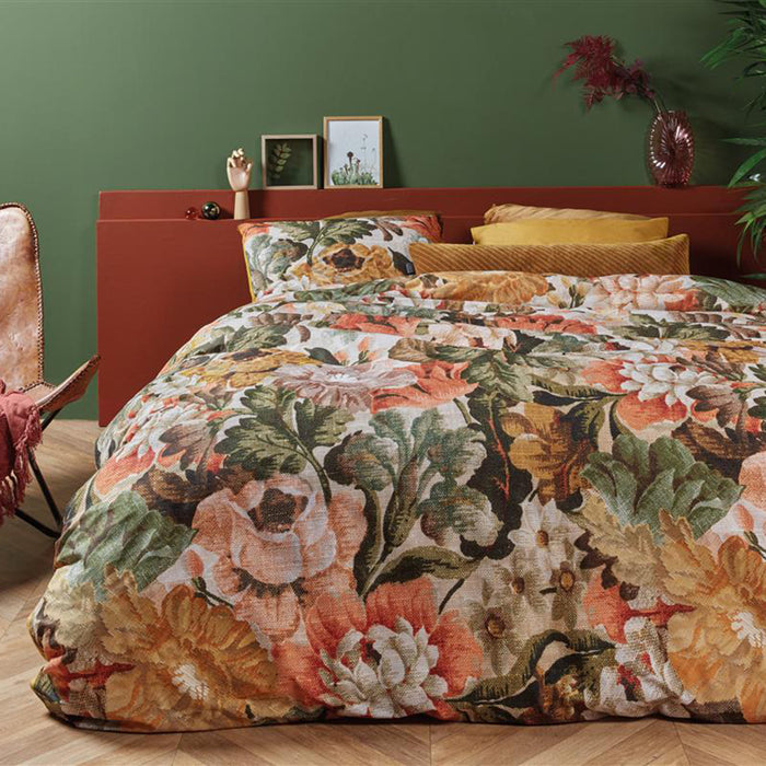 At Home by Beddinghouse Memory Dekbedovertrek 140 x 220 cm - Okergeel