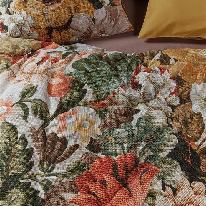 At Home by Beddinghouse Memory Dekbedovertrek 140 x 220 cm - Okergeel