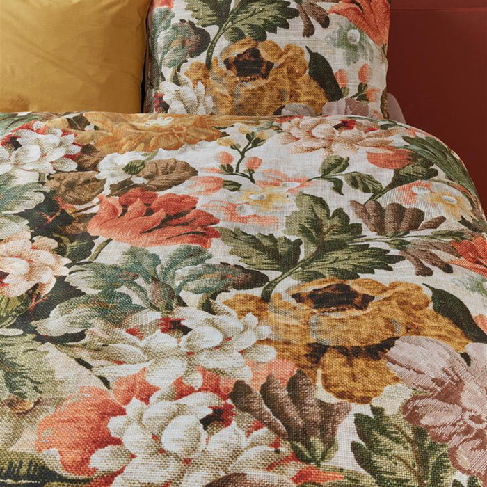 At Home by Beddinghouse Memory Dekbedovertrek 140 x 220 cm - Okergeel