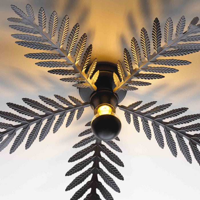 Ylumen Plafondlamp Palm 5 bladen Ø 60 cm zwart