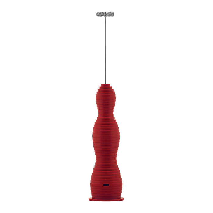 Alessi Pulcina Melkopschuimer - Oplaadbaar - Rood