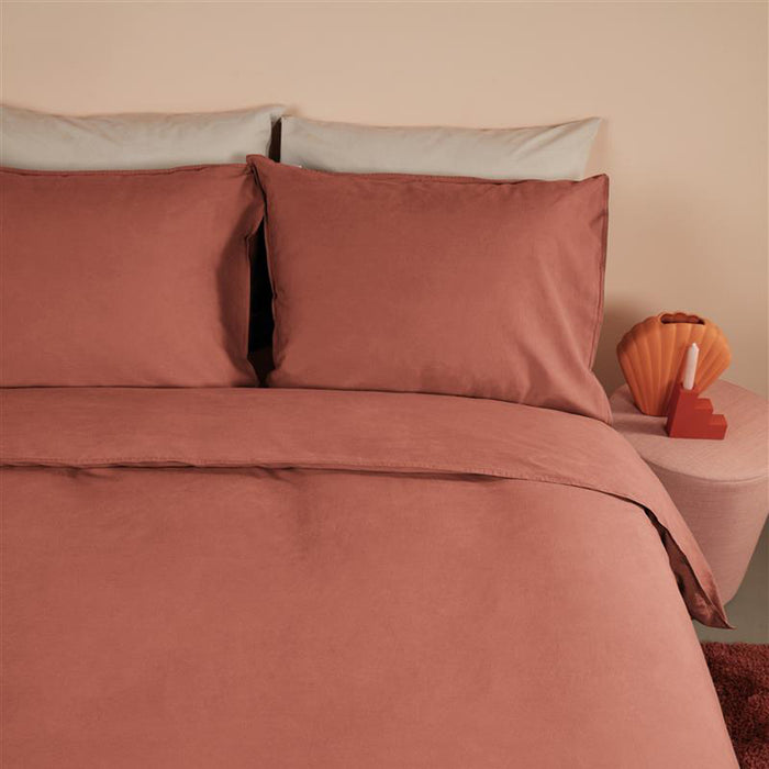 Beddinghouse Organic Basic Dekbedovertrek 240 x 200/220 cm - Terra