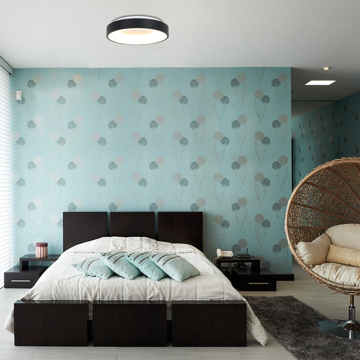 Steinhauer Ceiling and Wall Plafonnière Zwart