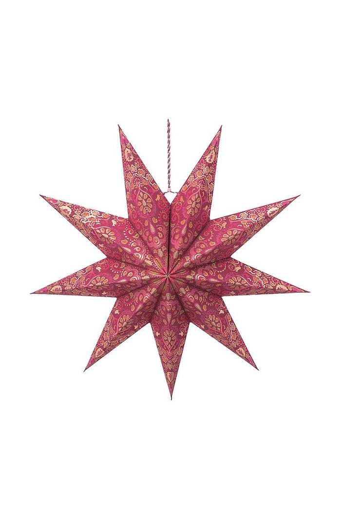 Pip Studio Kerstster - Rood - Ø 60cm - Set van 2 - Kerstdecoratie