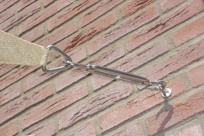 Nesling Coolfit Schaduwdoek Gebroken Wit 500 x 500 x 710 cm