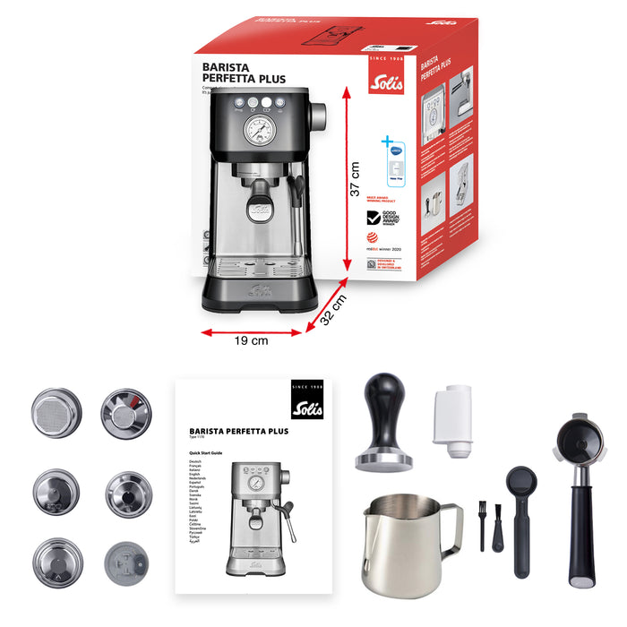 Solis Barista Perfetta Plus 1170 Espressomachine -Pistonmachine Koffie