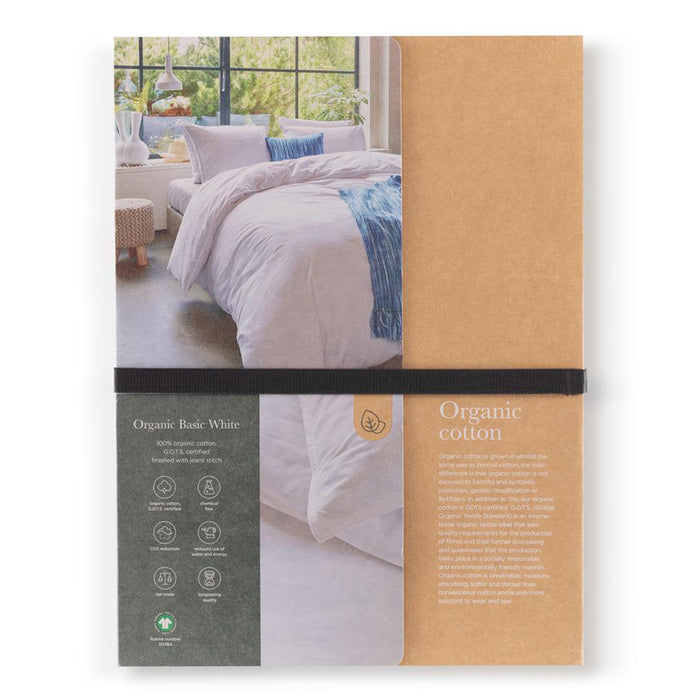 Beddinghouse Organic Basic Dekbedovertrek 200 x 200/220 cm - Wit