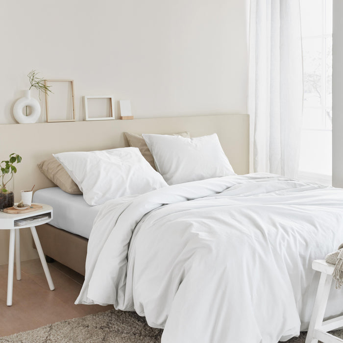 Beddinghouse Organic Basic Dekbedovertrek 200 x 200/220 cm - Wit