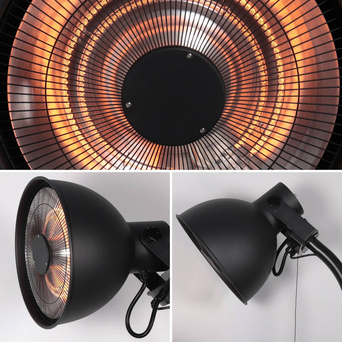 sweeek - Staande terrasverwarmer halogeen 2000W