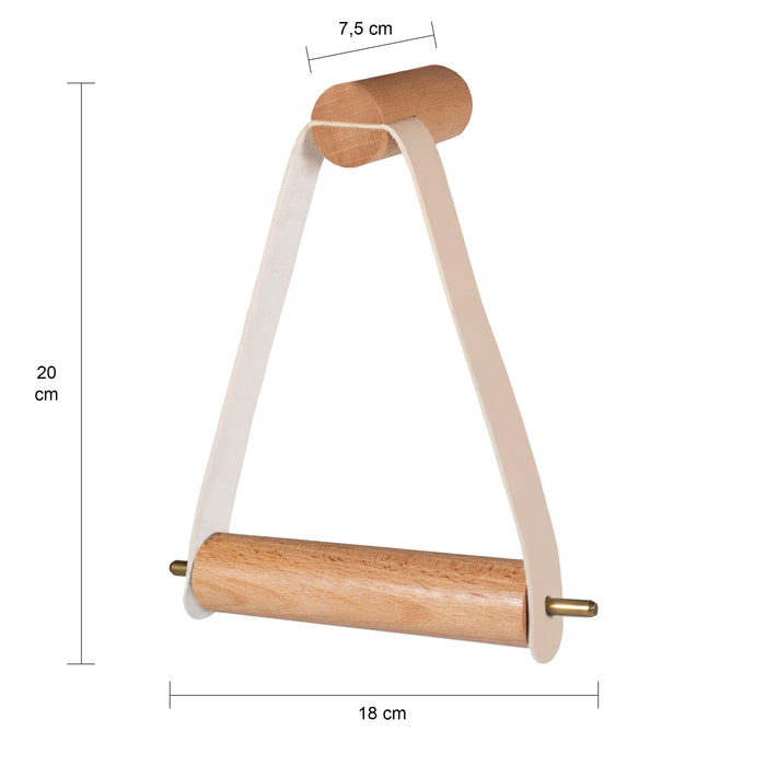 QUVIO Toiletrolhouder hout