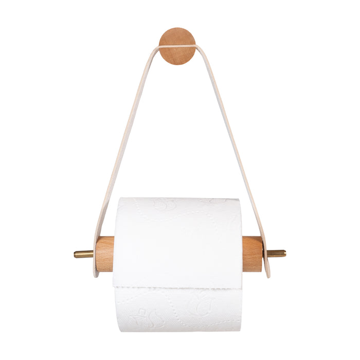 QUVIO Toiletrolhouder hout