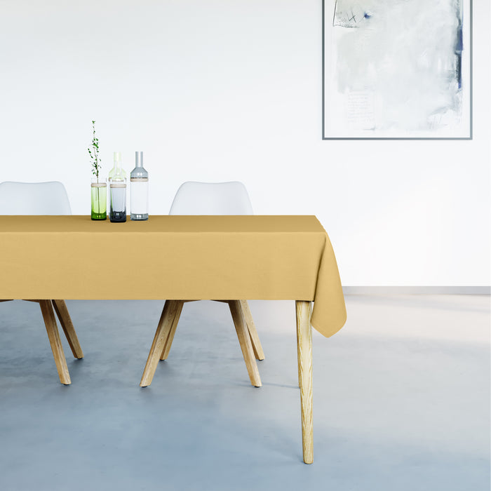 Mistral Home-Tafelkleed waterafstotend-150x250 cm-Okergeel