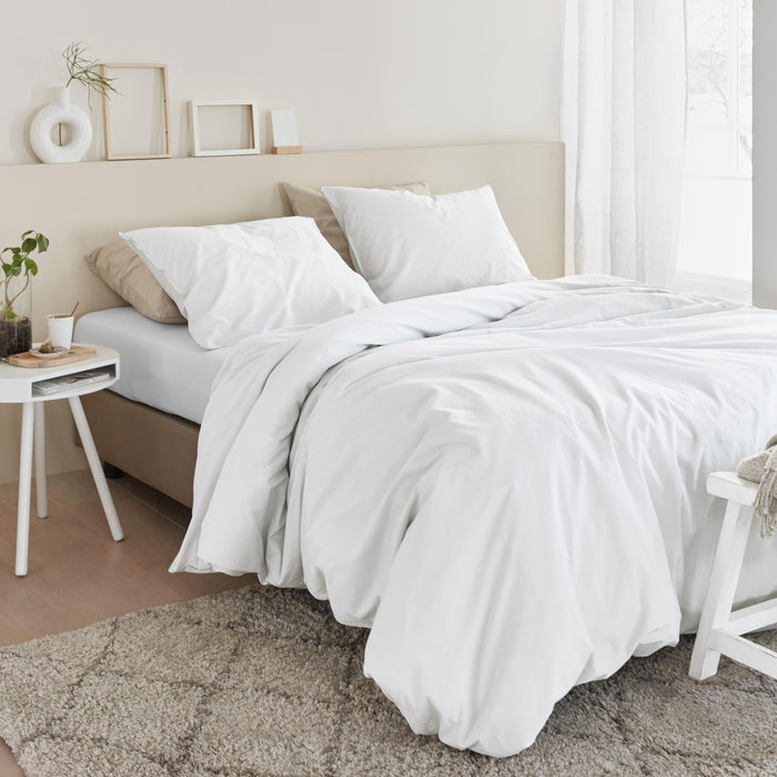 Beddinghouse Organic Basic Dekbedovertrek 240 x 200/220 cm - Wit