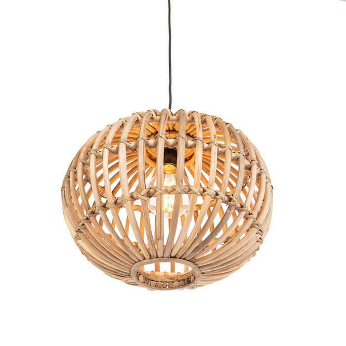 QAZQA Hanglamp canna - Naturel - Landelijk | Rustiek - D 400mm
