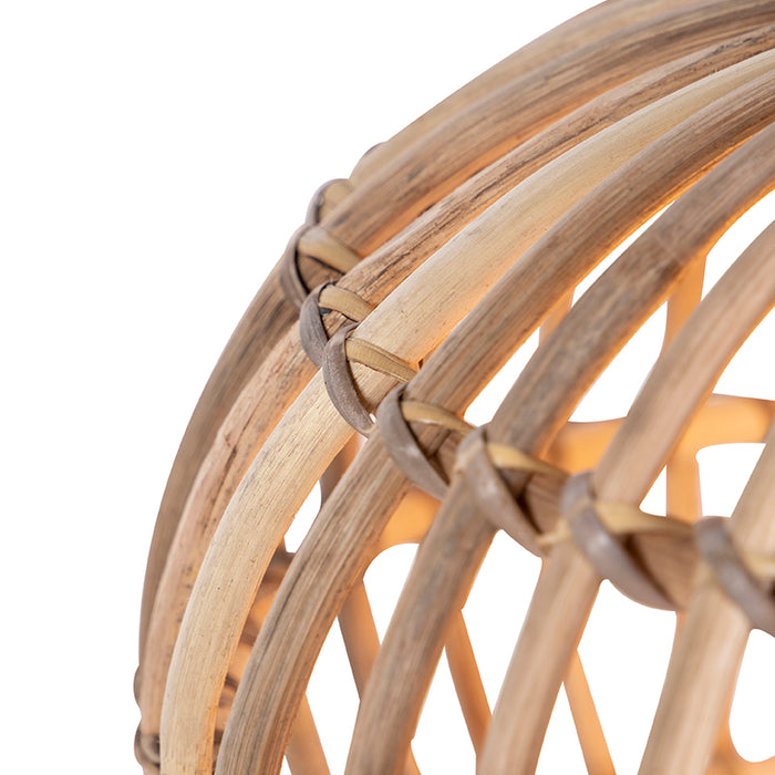 QAZQA Hanglamp canna - Naturel - Landelijk | Rustiek - D 400mm