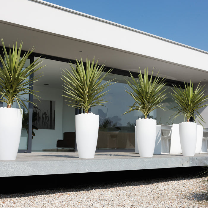 elho Pure Soft Round High Bloempot Ø 40 cm - Wit