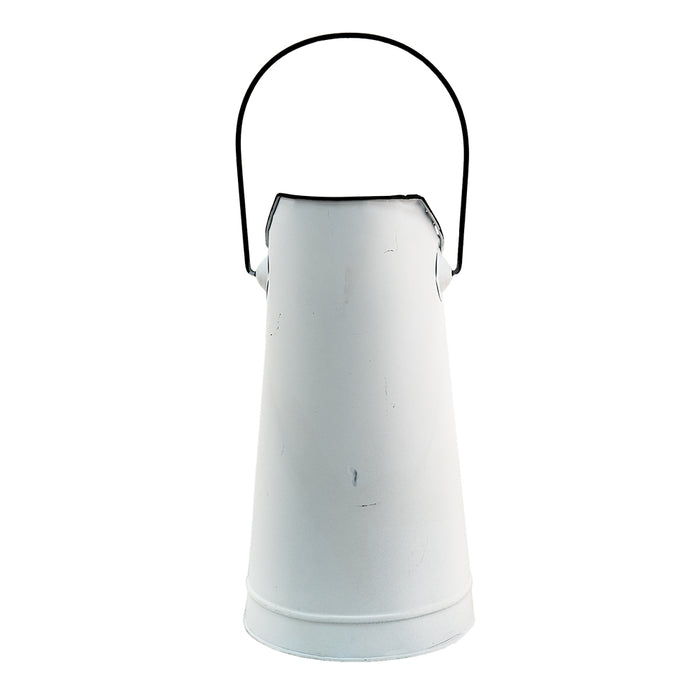 Clayre & Eef Decoratie Kolenkit Ø 15x30 cm Wit Metaal