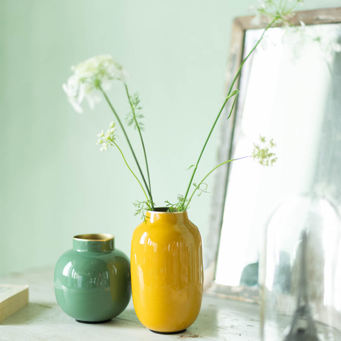 Pip Studio Mini Vases Oval & Round - Set van 2 - Geel en Groen