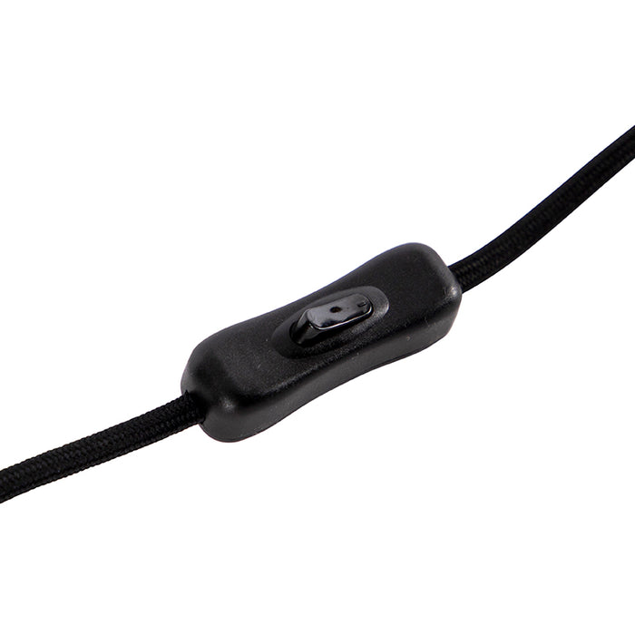 QAZQA Design tafellamp zwart met smoke glas op standaard - Dome