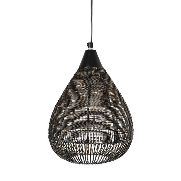 Riverdale - Hanglamp Ise zwart 32cm - Zwart