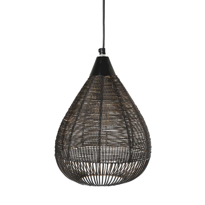 Riverdale - Hanglamp Ise zwart 32cm - Zwart