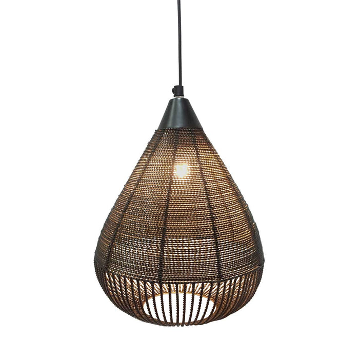 Riverdale - Hanglamp Ise zwart 32cm - Zwart