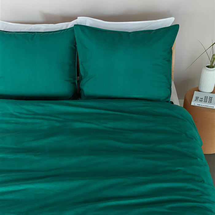 Beddinghouse Reuse Dekbedovertrek 240 x 200/220 cm - Donkergroen