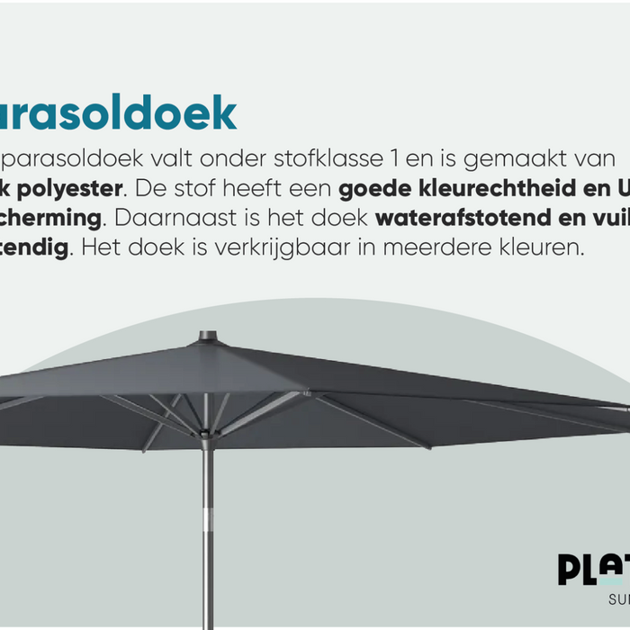 Platinum Riva parasol 3 m. Olive