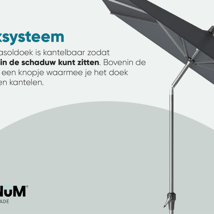 Platinum Riva parasol 3 m. Olive