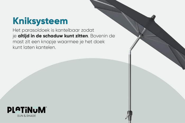 Platinum Riva parasol 3 m. Olive