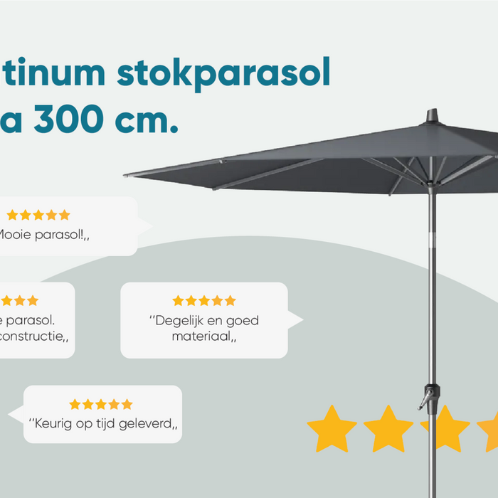 Platinum Riva parasol 3 m. Olive
