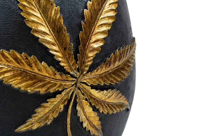 Liviza Bloemenvaas zwart goud - 24 cm