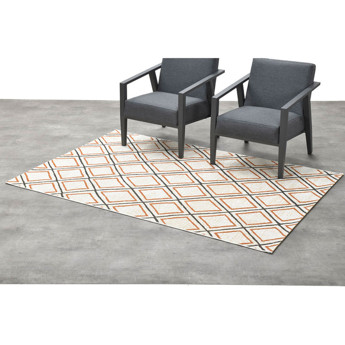 Garden Impressions Buitenkleed Diamonds 120x170 cm - koper