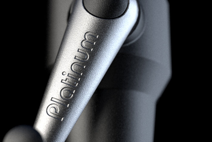 Platinum Riva stokparasol 2,5 m. rond - White