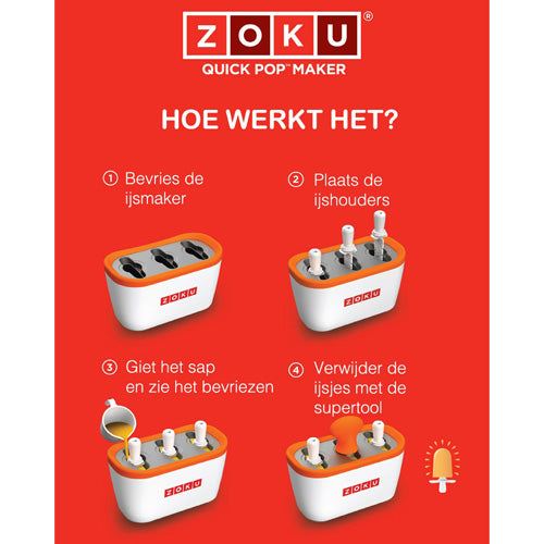 Zoku Quick Pop IJsmaker Duo