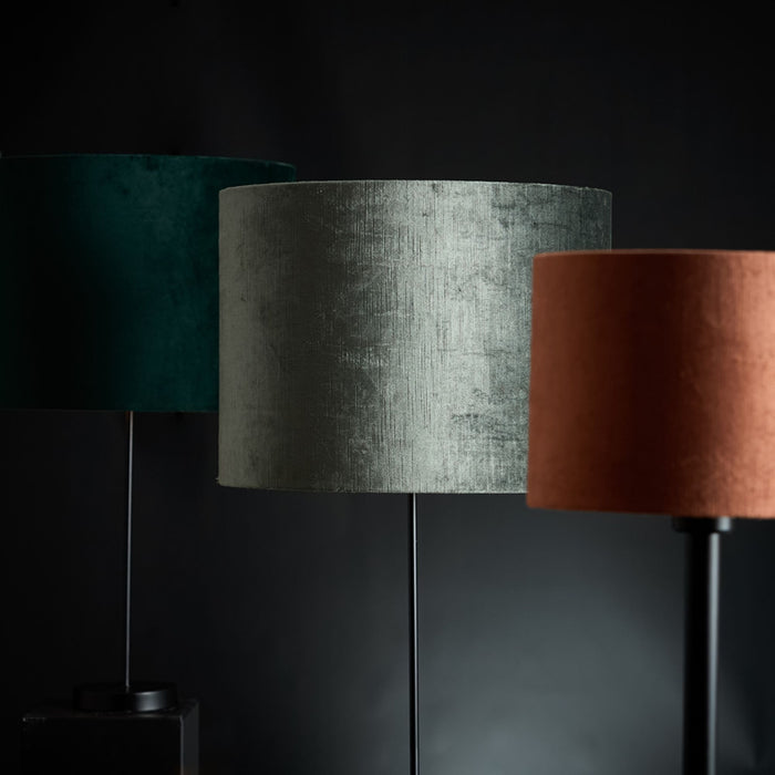 Light & Living Cilinder Lampenkap Gemstone - Antraciet - Ø30x21cm