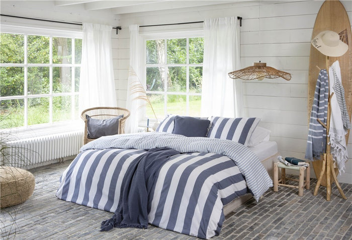 Walra - Dekbedovertrek Classic Stripe - 240x220 - Blauw