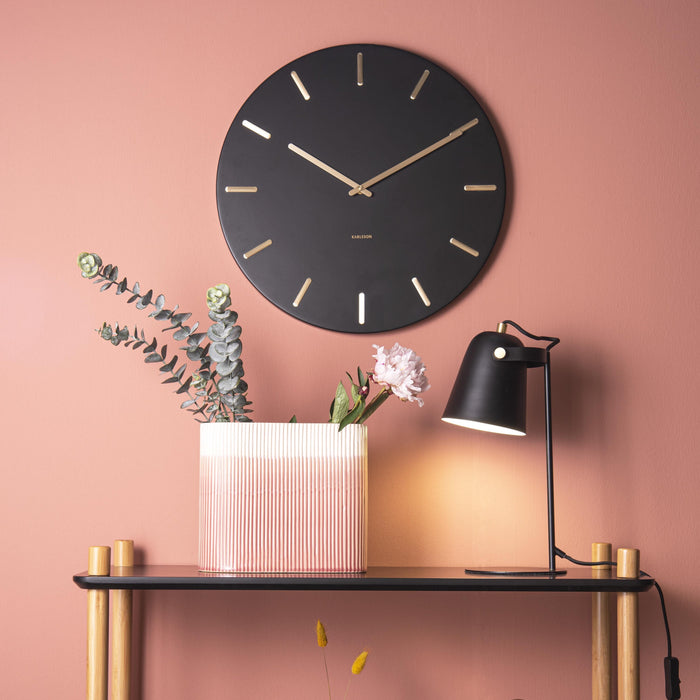 Karlsson Charm Wandklok Ø 45 cm - Zwart