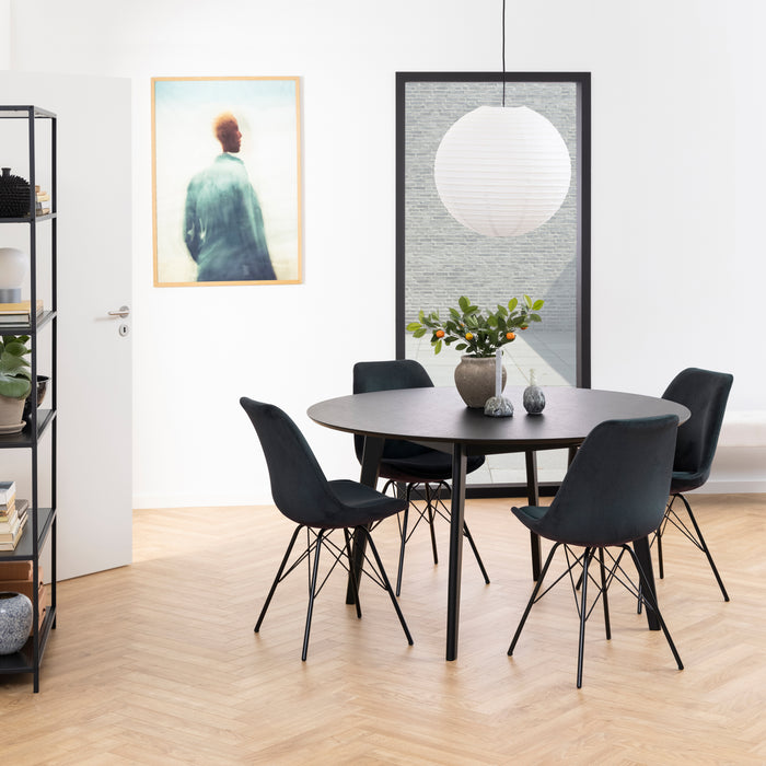 by fonQ basic Crow Eettafel - Ø 140 cm - Zwart
