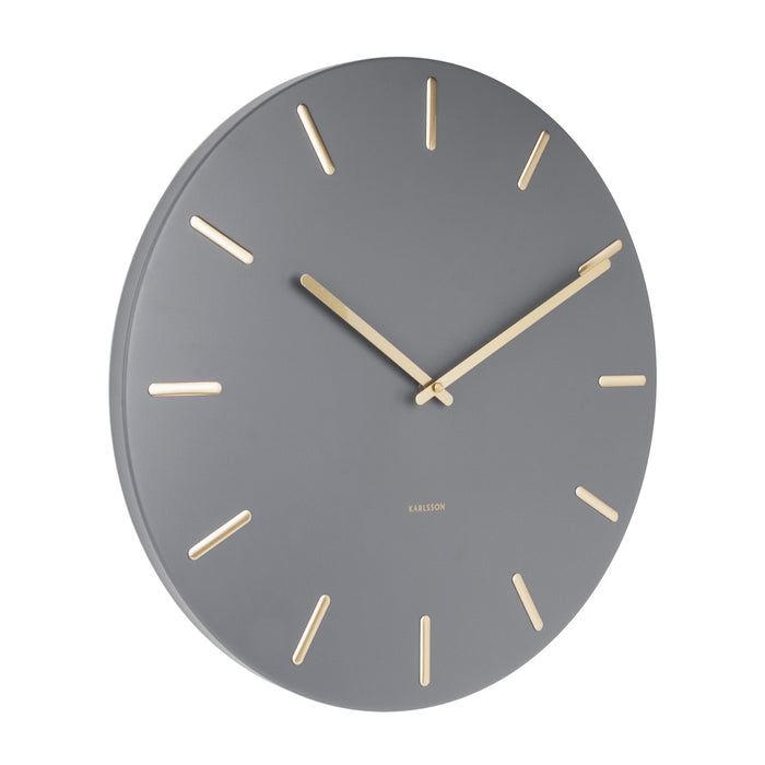 Karlsson Charm Wandklok Ø 45 cm - Grijs