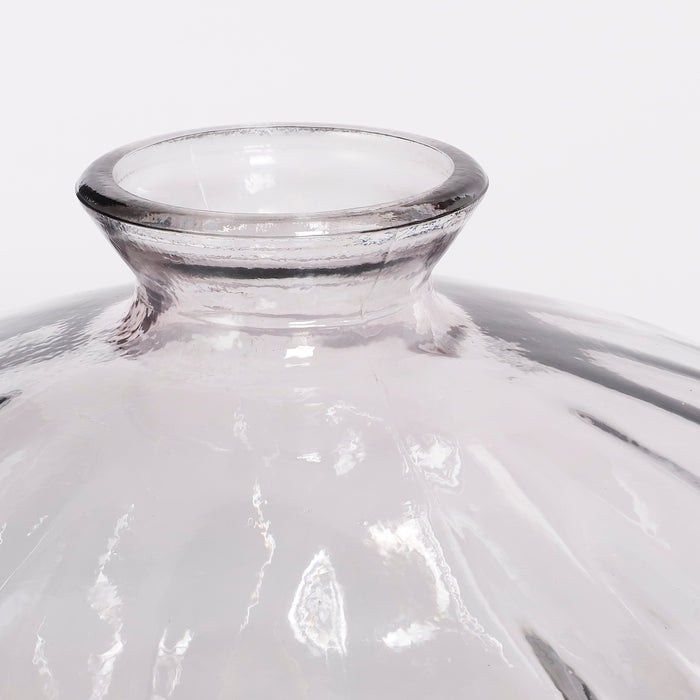 Mica Decorations Seles Vaas - Ø36 cm - Gerecycled Glas - Oud Roze