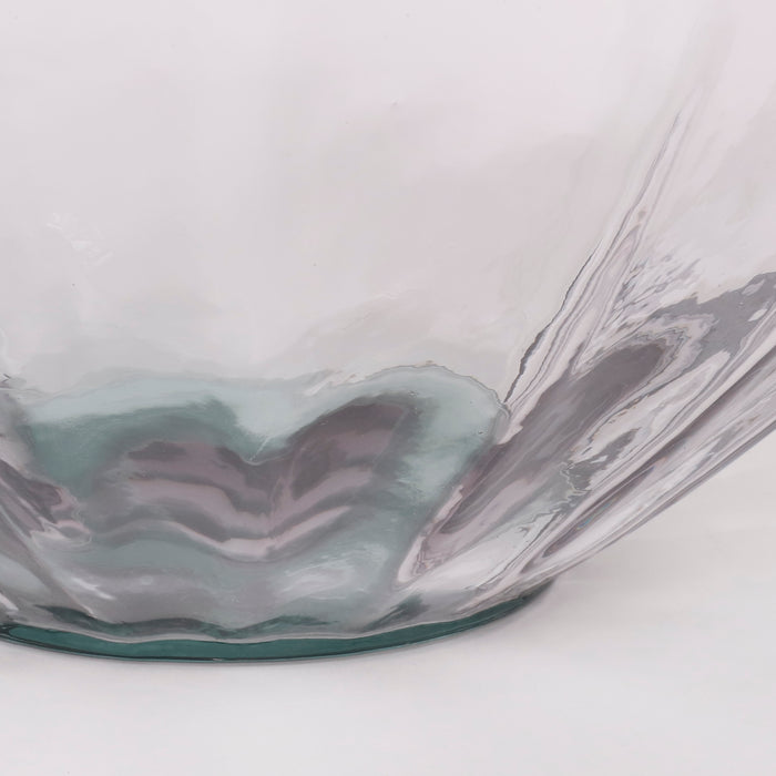 Mica Decorations Seles Vaas - Ø36 cm - Gerecycled Glas - Oud Roze