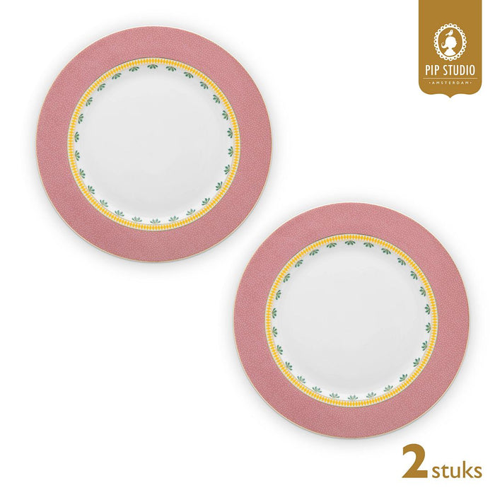 Pip Studio Borden - Set van 2 - Roze - La Majorelle - Ø26.5cm