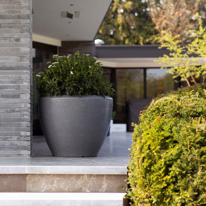 Capi Europe Arc Granite Bloempot Ø 60 cm - Antraciet