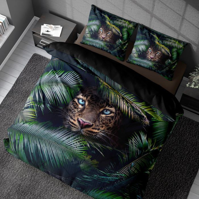 Y-NOT Peeking Leopard Dekbedovertrek 140 x 240 cm