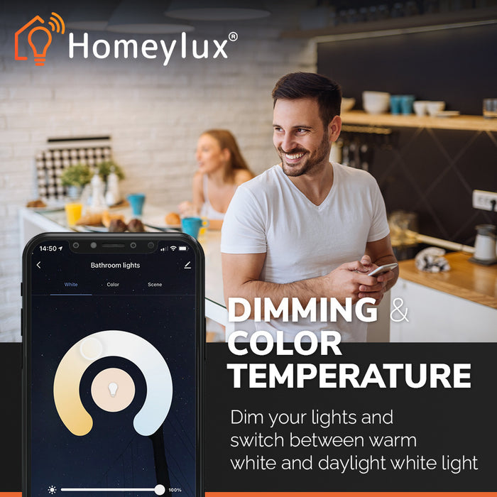 V-Tac 3x GU10 Smart LED lamp 110° WiFi + Bluetooth RGBWW