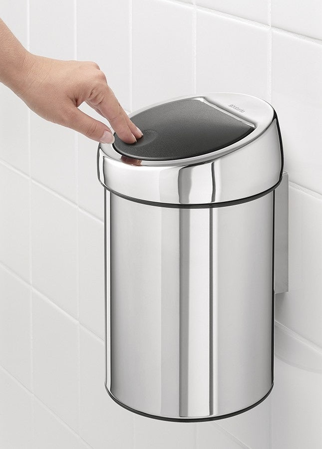Brabantia Touch Bin Wandafvalemmer 3 Liter Glans