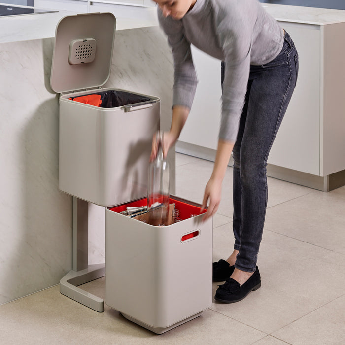 Joseph Joseph Intelligent Waste Afvalemmer Totem Compact 40 Liter (2x20 Liter)